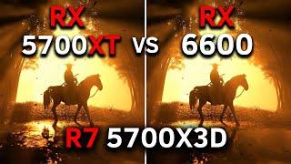 RX 5700 XT vs RX 6600 | R7 5700X3D | 2024