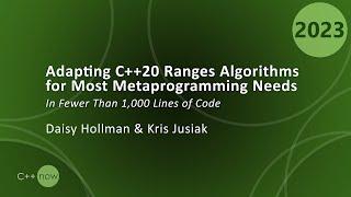 Adapting C++20 Ranges Algorithms for Most Metaprogramming Needs in Fewer Than 1,000 Lines of Code