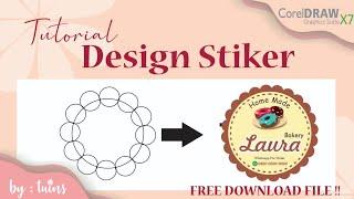 Cara Simpel Bikin Stiker Logo Toko Kue di Corel Draw | by Tuins Tutorial