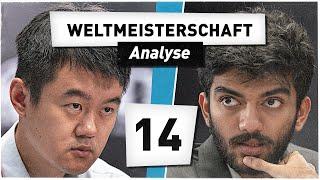 DING vs GUKESH || Partie 14 || Schach WM 2024