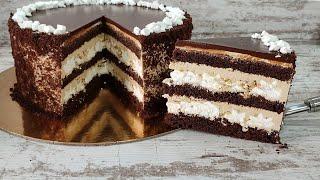 нереально вкусный КОФЕЙНЫЙ торт с БЕЗЕ "ВДОХНОВЕНИЕ"! Без желатина! Шоколадный торт!