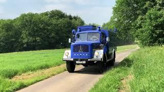 Magirus Saturn 150D10 luftgekühlt V6 Deutz THW SW2000 Feuerwehr LKW Oldtimer Veteranenhalle