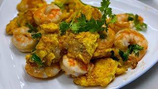 Prawn Omelette or Hae Luak - when you want to eat Orh Luak but don’t like oyster