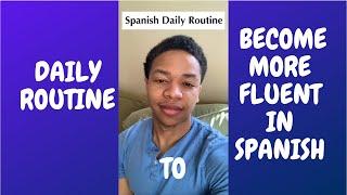 Daily Routine to Become More Fluent in Spanish on a Busy Schedule #Shorts