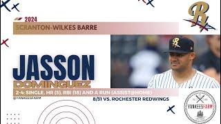 Jasson Dominguez Vs. Rochester Redwings 8/31/24