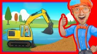 Construction Vehicles for Kids with Blippi | The Excavator Song