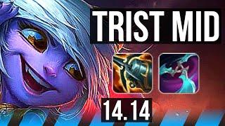 TRISTANA vs LEBLANC (MID) | 8/0/1, 69% winrate, Legendary | NA Diamond | 14.14