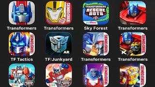 ALL TRANSFORMERS MOBILE: Forged Fight,Rescue Bots,Disaster Dash,Angry Birds,Bumblebee,Earth Wars