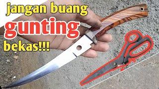 KEREN BANGET membuat pisau sisit dari gunting bekas hasil nyah di luar dugaan