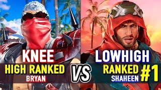 T8  KNEE (High Ranked Bryan) vs LOWHIGH (#1 Ranked Shaheen)  Tekken 8 High Level Gameplay