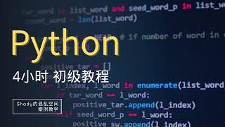 2023最新Python入门教程4小时从零到实战打造控制台版“是男人就坚持100秒”Shady的混乱空间