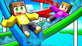 MICK VS GIEL Waterpark in Minecraft! 