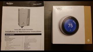 Part 4 of 4 - Google Nest Thermostat 3rd gen + Aprilaire 800 whole house humidifier - full install