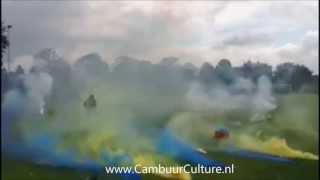 Cambuur Culture eerste training  vuurwerk