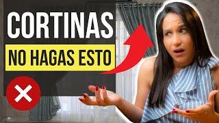 CORTINAS! NO COMETAS ESTOS ERRORES  Cómo Solucionarlos YA! Diseño de interiores