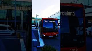 #2634 TRAVEL TIME - T1 to Ride Bus 46 at International Airport of El Prat, Barcelona, Spain, Europe