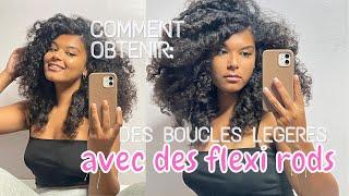 comment je fais mes boucles "wavy" avec des flexi rods | @olovesuuu