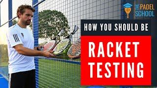 How to TEST a Padel Racket!