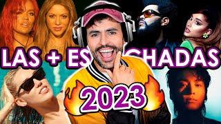 Las 15 CANCIONES MAS ESCUCHADAS del 2023 en SPOTIFY y YOUTUBE | Éxitos del año | Serch Wow Qué Pasa