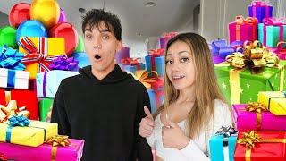 SURPRISING MY BOYFRIEND WITH 24 GIFTS FOR HIS 24TH BIRTHDAY!