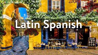 4k Spain Coffee Shop Ambience - Latin Spanish Music | Bossa Nova Guitar for Relaxing Background