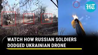 Russian Troops Dodge Ukrainian Drone; Dramatic Footage Of Kyiv's 'Failure' Near Avdiivka On Cam