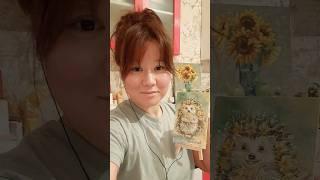 Милый ёжик,нет в наличии #music #lofi #colorir #russianpaintingtechniques #modelart #живопись #ежики