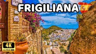 [4K] FRIGILIANA - The Most Beautiful and Well-preserved White Village in Andalusia - Málaga, Spain