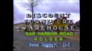 RETRO '90's TV IN MAINE: 1991 Discount Furniture Warehouse 'Going Out Of Business' Sale