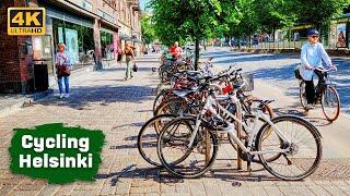 Cycling in Helsinki  4K Cycling Tour Finland