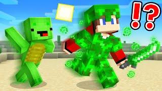 POISON Armor Speedrunner vs Hunter in Minecraft - Maizen JJ and Mikey