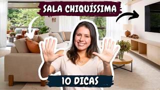 10 DICAS CRIATIVAS PARA TER UMA SALA CHIQUE E ACONCHEGANTE