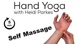 Hand Yoga, Self Massage, “Palm Grid”