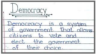 essay on democracy /essay on democracy in english / essay on democracy in india / democracy essay /