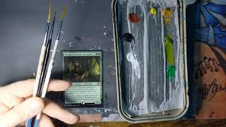 MTG Altered Art Tutorial: How To Start Painting a Magic Card!