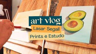 ART VLOG | Estudo de pintura a óleo, Museu Lasar Segall e Prints Novos