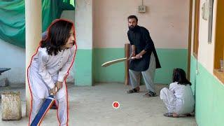 Rameez ko out karna mushkil | Aj studio ma cricket khela 