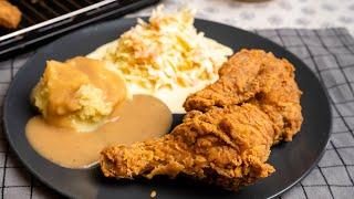 Ayam Goreng Rangup ala KFC | Set Coleslaw & Mashed Potato