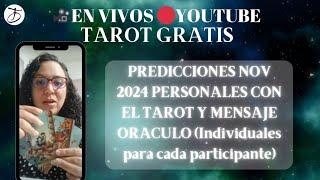 SESION DE TAROT PREDICCIONES INDIVIDUALES NOVIEMBRE 2024 EN VIVO#EN VIVO #noviembre2024 #tarot