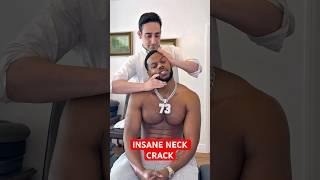 INCREDIBLY LOUD NECK CRACK! INSANELY SATISFYING! #osteopath #chiropractic #asmr #satisfying