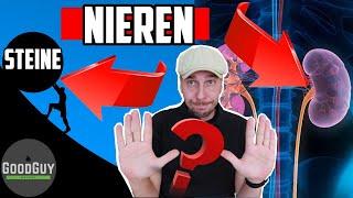 Die Nieren!4Arten von Nierensteinen verhindern!Funktion der Nieren! positive/negative Nahrungsmittel