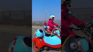 Happiness is flying over my city, motorcycle, female rider, motorcycle girl, stoner sidecar