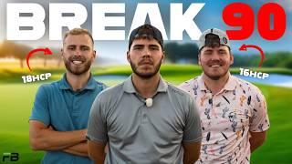 Can 3 HIGH handicappers BREAK 90…