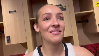 Iowa women's basketball's Kylie Feuerbach: Everything was calm after bad half vs. UConn