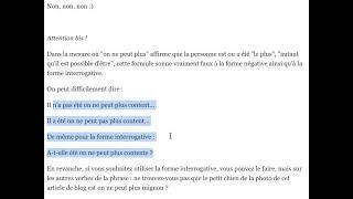 Expression "être on ne peut plus" : signification & emplois