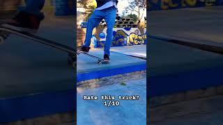 Rate this trick? #skateboard #skateboarding #shortsvideo #shortvideo #skater #skatepark