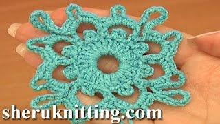 Crochet Square Motifs Tutorial 7 Part 1 of 2 Crochet carrés Motifs