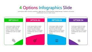 Create 4 Options Infographic Slide In Powerpoint