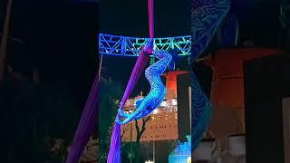 조커 할로윈댄스 Joker's Aerial Hammock Dance, The Queen Mary’s Dark Harbor Long Beach