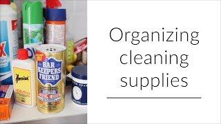 Cleaning supply organization